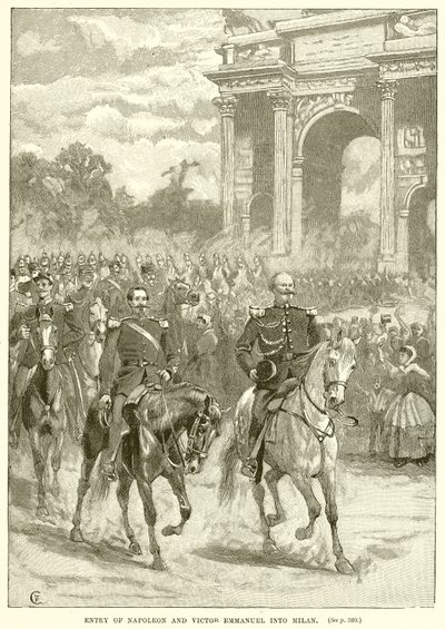 Napoleons och Victor Emmanuels intåg i Milano av English School