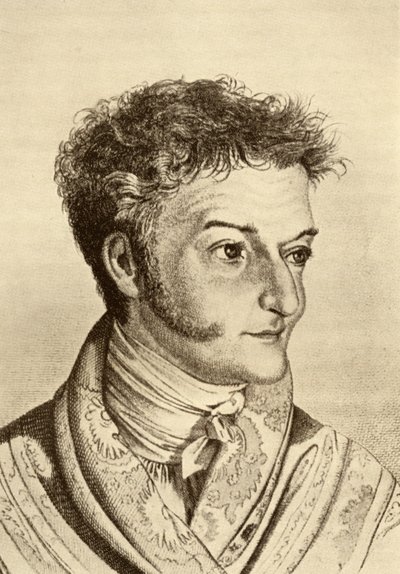 Ernst Theodor Amadeus Hoffmann (1776-1822) (gravyr) av English School