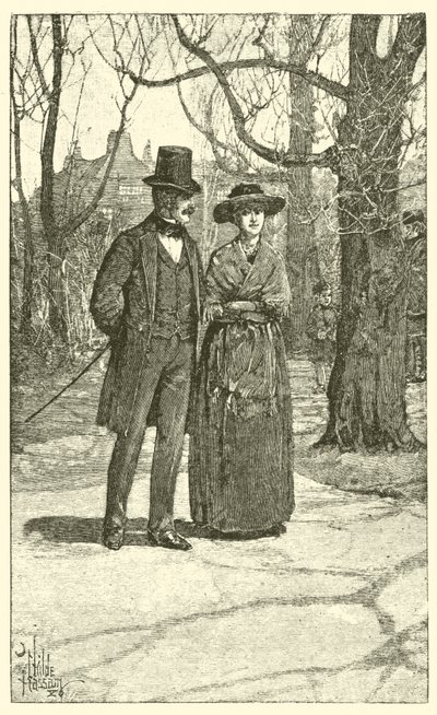 Esther och Harold Transome (gravyr) av English School