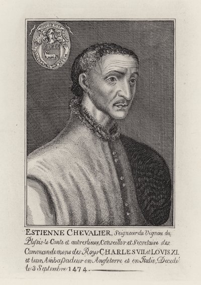 Estienne Chevalier (gravyr) av English School