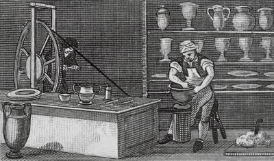 Etruria, Potteries (gravyr) av English School