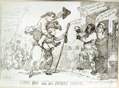 Varje man har sin hobbyhäst, publicerad 1784 av English School