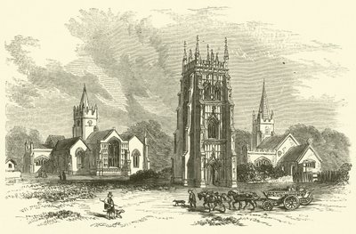 Evesham Abbey (gravyr) av English School