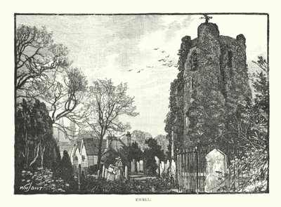 Ewell (gravyr) av English School