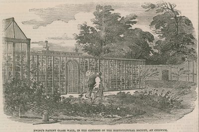 Ewings Patent Glass Wall, i trädgårdarna hos Horticultural Society i Chiswick av English School