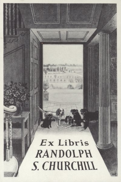 Ex Libris Randolph S Churchill av English School