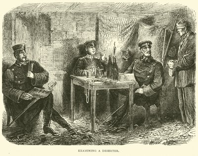 Undersöker en desertör, februari 1871 av English School