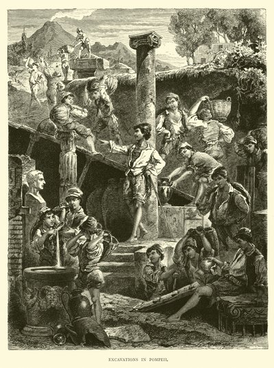 Utgrävningar i Pompeji av English School