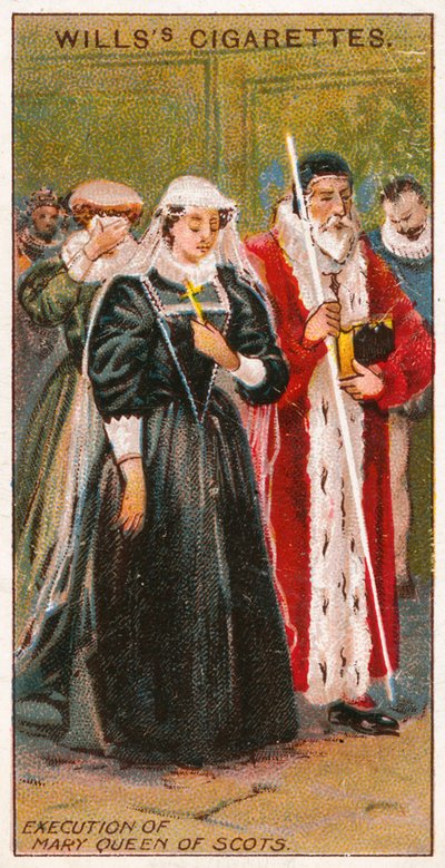 Avrättning av Mary Queen of Scots av English School