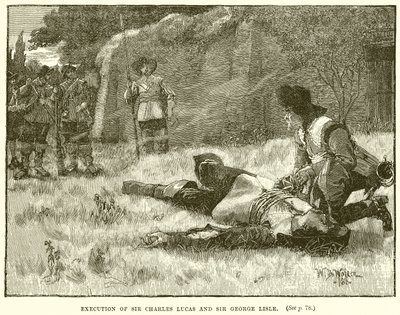 Avrättning av Sir Charles Lucas och Sir George Lisle av English School