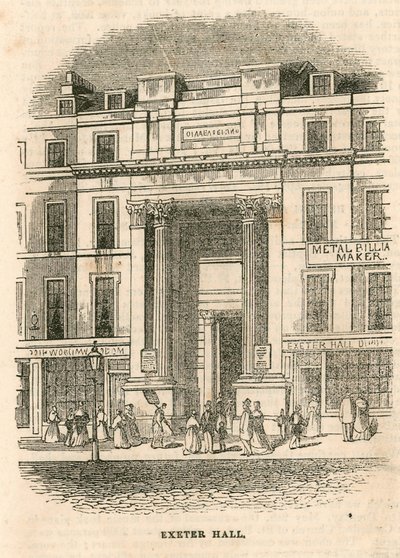 Exeter Hall, Strand, London av English School