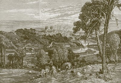 Exeter, från Exwick Fields av English School