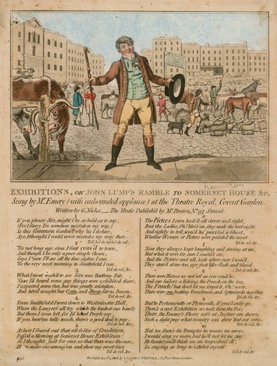 Utställningar, eller John Lumps Ramble till Somerset House, etc av English School