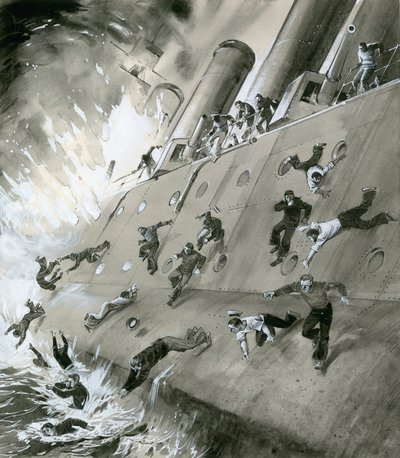Explosionen av HMS Natal 1915 av English School