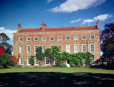 Exteriör vy av Low Middleton Hall, Middleton St. George, Durham av English School