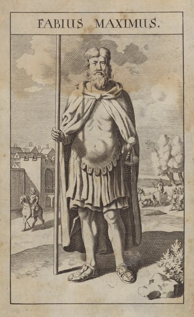 Fabius Maximus, romersk politiker och general (gravyr) av English School