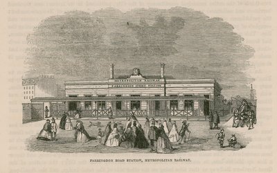 Farringdon Road station på Metropolitan Railway av English School