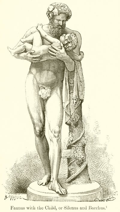 Faunus med barnet, eller Silenus och Bacchus av English School