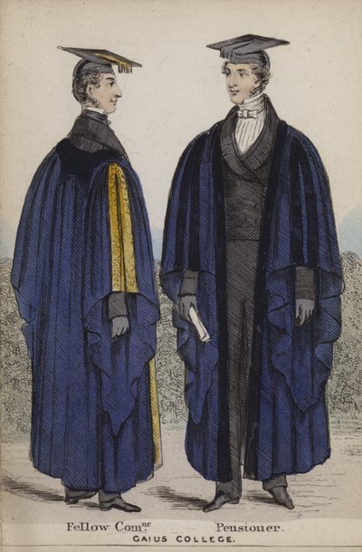 Fellow Commoner, pensionär, Gaius College av English School