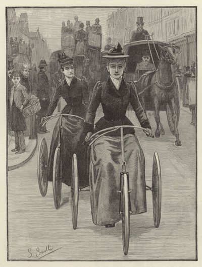 Kvinnliga cyklister av English School