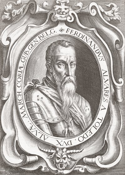 Fernando Álvarez de Toledo y Pimentel, 3:e hertig av Alba (gravyr) av English School