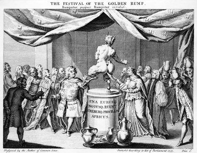 Festival of the Golden Rump, 1737 av English School