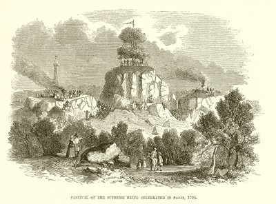 Högsta högtidens högtid firas i Paris 1794 av English School
