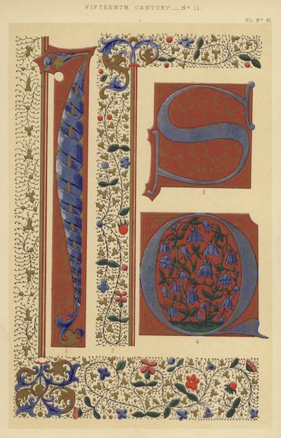 Femtonde århundradet (chromolitho) av English School