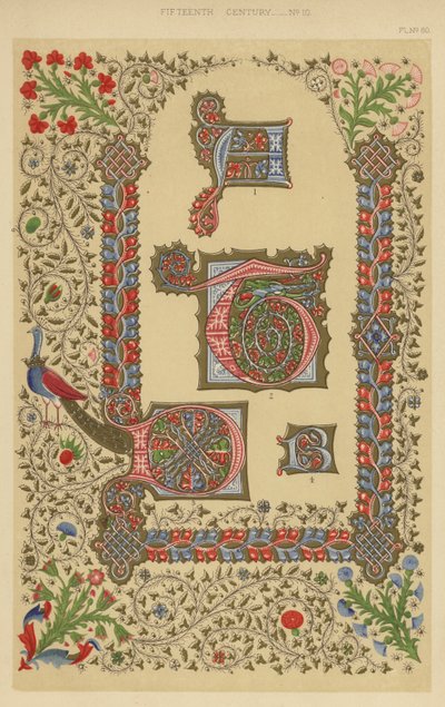 Femtonde århundradet (chromolitho) av English School