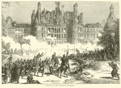 Strid vid slottet Chambord, december 1870 av English School