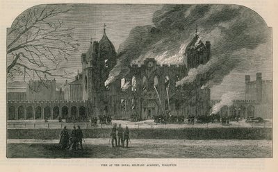 Brand vid Royal Military Academy i Woolwich av English School