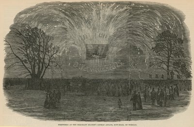 Fyrverkerier på Merchant Seamens Orphan Asylum av English School