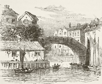 Fleet Bridge, London på 1600-talet, från 