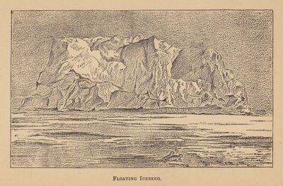 Flytande isberg (litografi) av English School