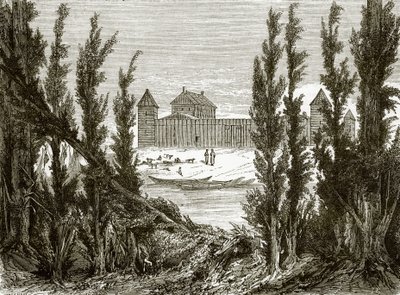 Fort Edmonton, vid den övre Saskatchewanfloden av English School