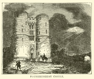 Fotheringhay slott av English School