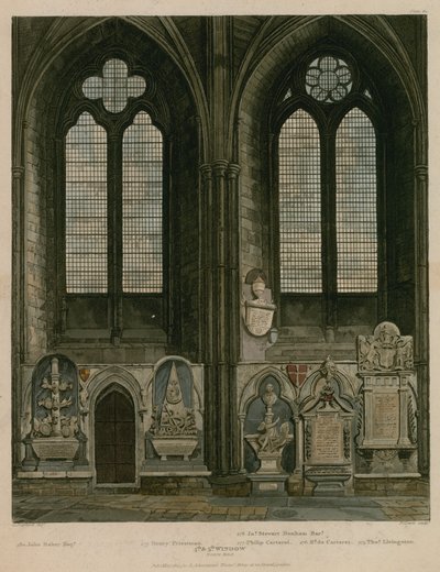 Fjärde och femte fönstret, North Aisle, Westminster Abbey, London av English School
