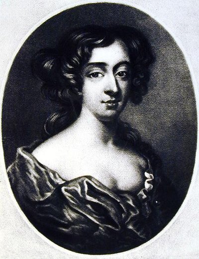 Frances Teresa Stuart (1647-1702) hertiginna av Richmond, illustration från Portraits of Characters Illustrious in British History graverad av Richard Earlom (1743-1822) och Charles Turner (c.1775-1857) av English School