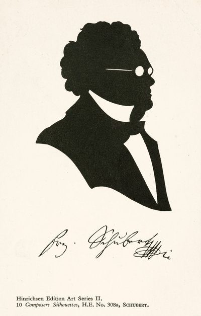 Franz Schubert, österrikisk kompositör (litho) av English School