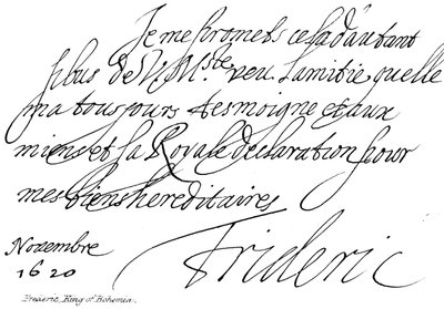 Frederic, kung av Böhmen av English School