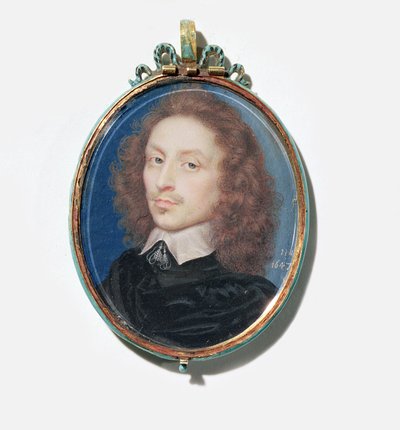 Fredrik V, kurfurst Pfalz (akvarell på veläng) av English School