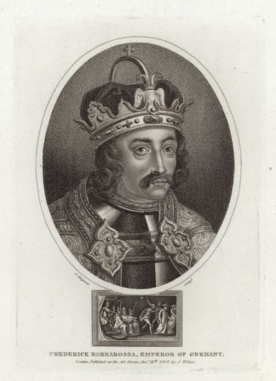 Frederick Barbarossa, kejsare av Tyskland av English School