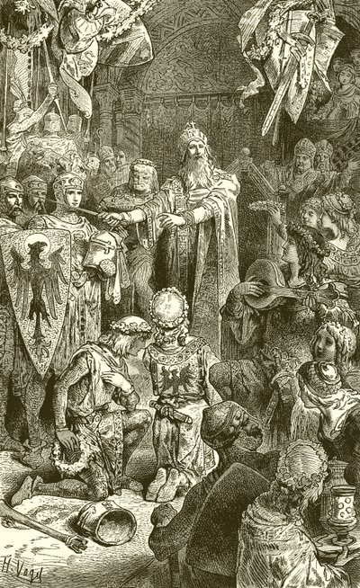 Frederick Barbarossas Court i Mayence av English School