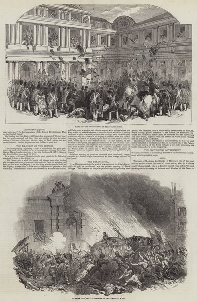 Franska revolutionen 1848 (gravyr) av English School