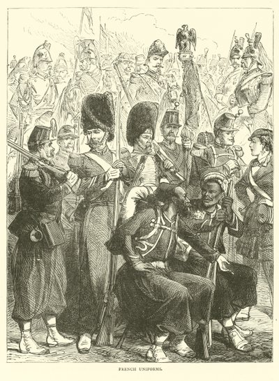 Franska uniformer, september 1870 av English School