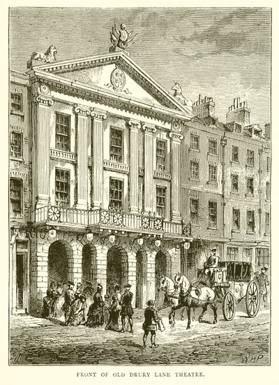 Framsidan av Old Drury Lane Theatre av English School