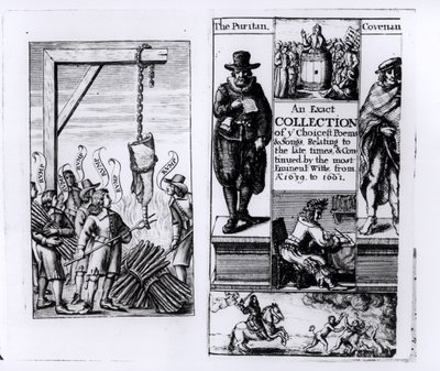 Frontispice till en exakt samling av utvalda dikter och sånger från 1639-1661 av English School