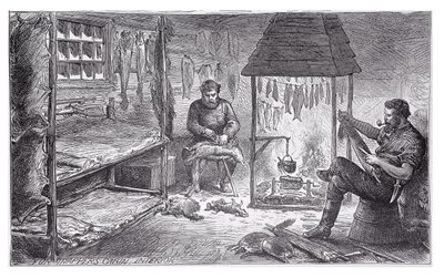 Pälsfångare i Kanada, 1880 av English School