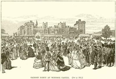 Trädgårdsfest på Windsor Castle av English School