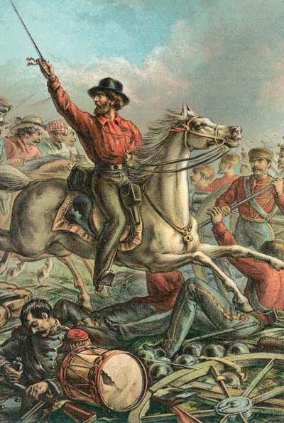 Garibaldi fångar fyra franska vapen i Rom av English School